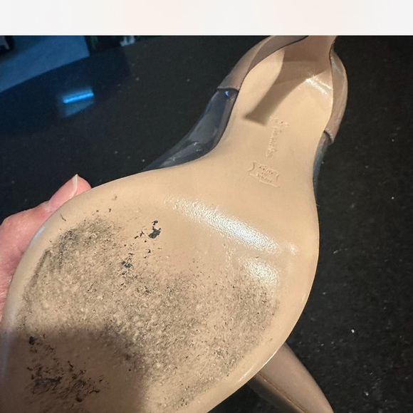 Gianvito Rossi Beige and Clear Heels - Picture 13 of 14